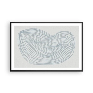 Plakat w czarnej ramie - Uśmiech kropli - 91x61 cm