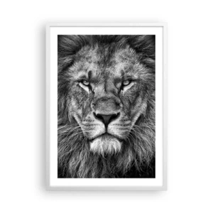 Plakat w białej ramie - W stroju koronacyjnym - 50x70 cm