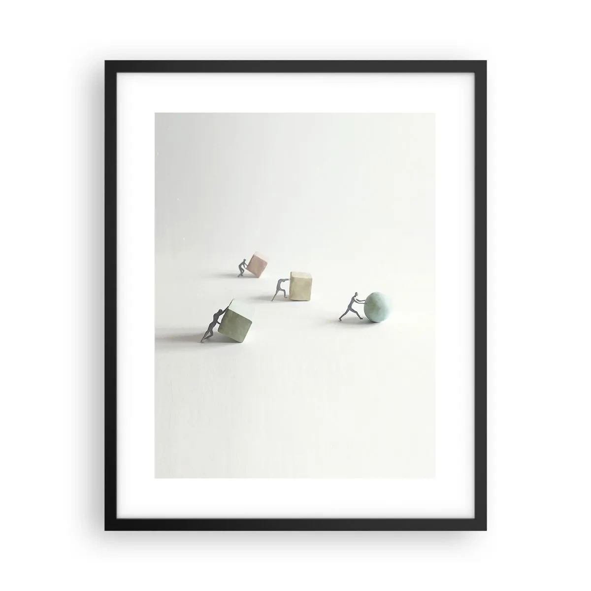 Plakat w czarnej ramie - Samo życie - 40x50 cm