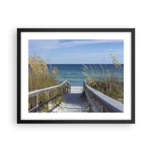 Plakat w czarnej ramie - W słońcu, na wietrze - 50x40 cm