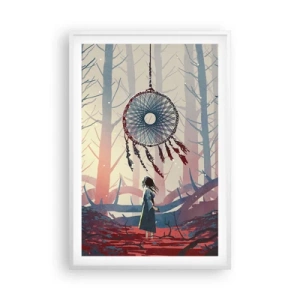 Plakat w białej ramie - Tajemny rytuał szczęścia - 61x91 cm