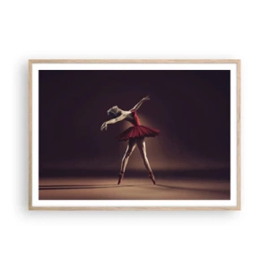 Plakat w ramie jasny dąb - Prima ballerina - 100x70 cm