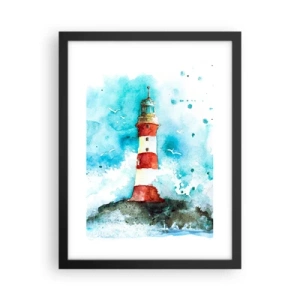 Plakat w czarnej ramie - Jedność żywiołów - 30x40 cm