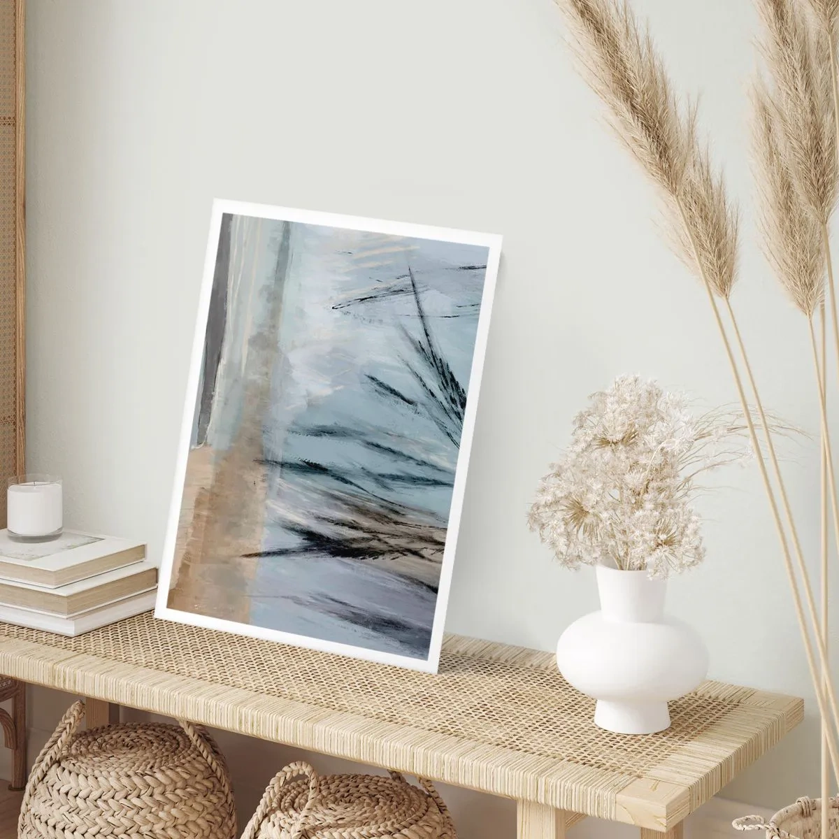 Plakat - Zimowe pola - 70x100 cm