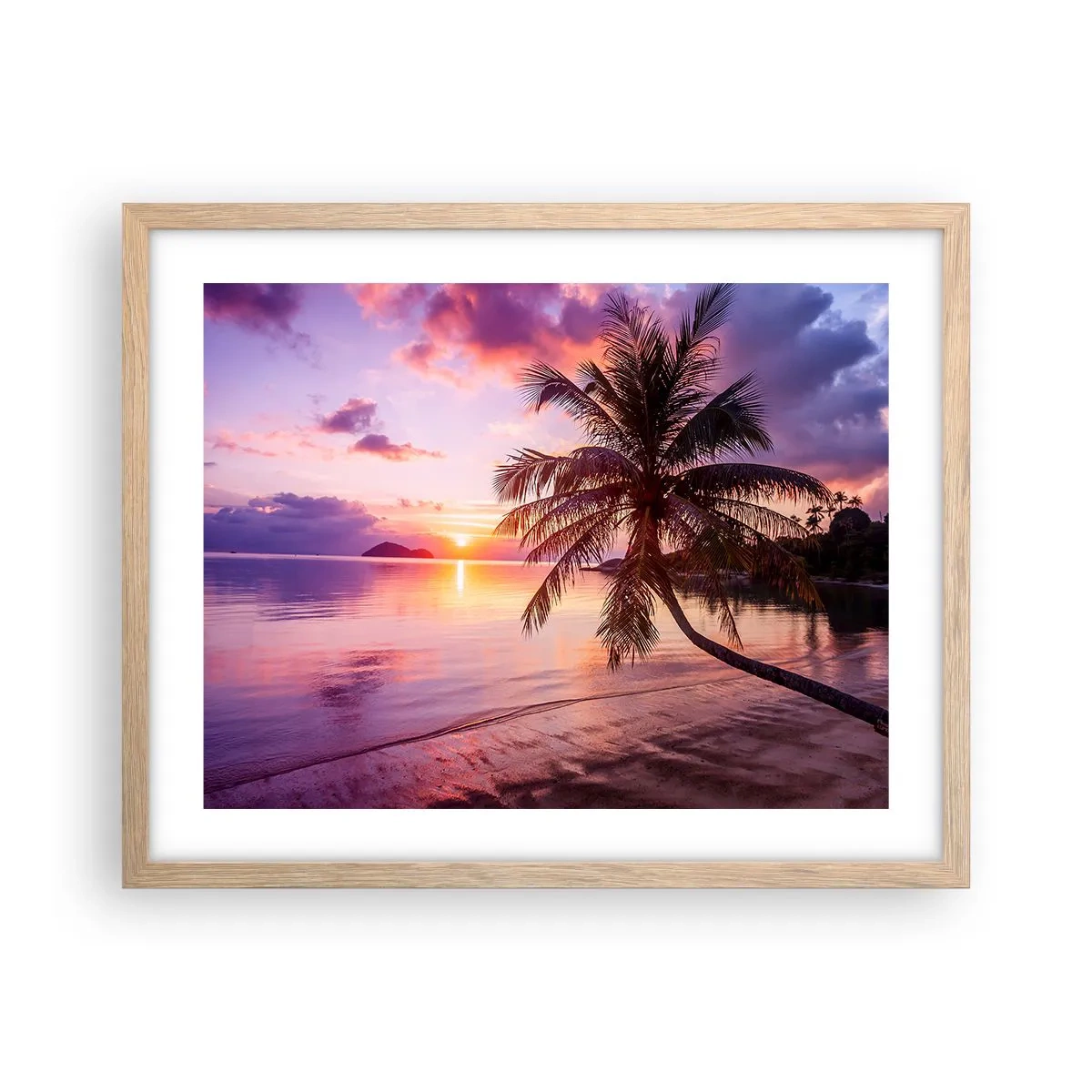 Plakat w ramie jasny dąb - Błogość aż po horyzont - 50x40 cm