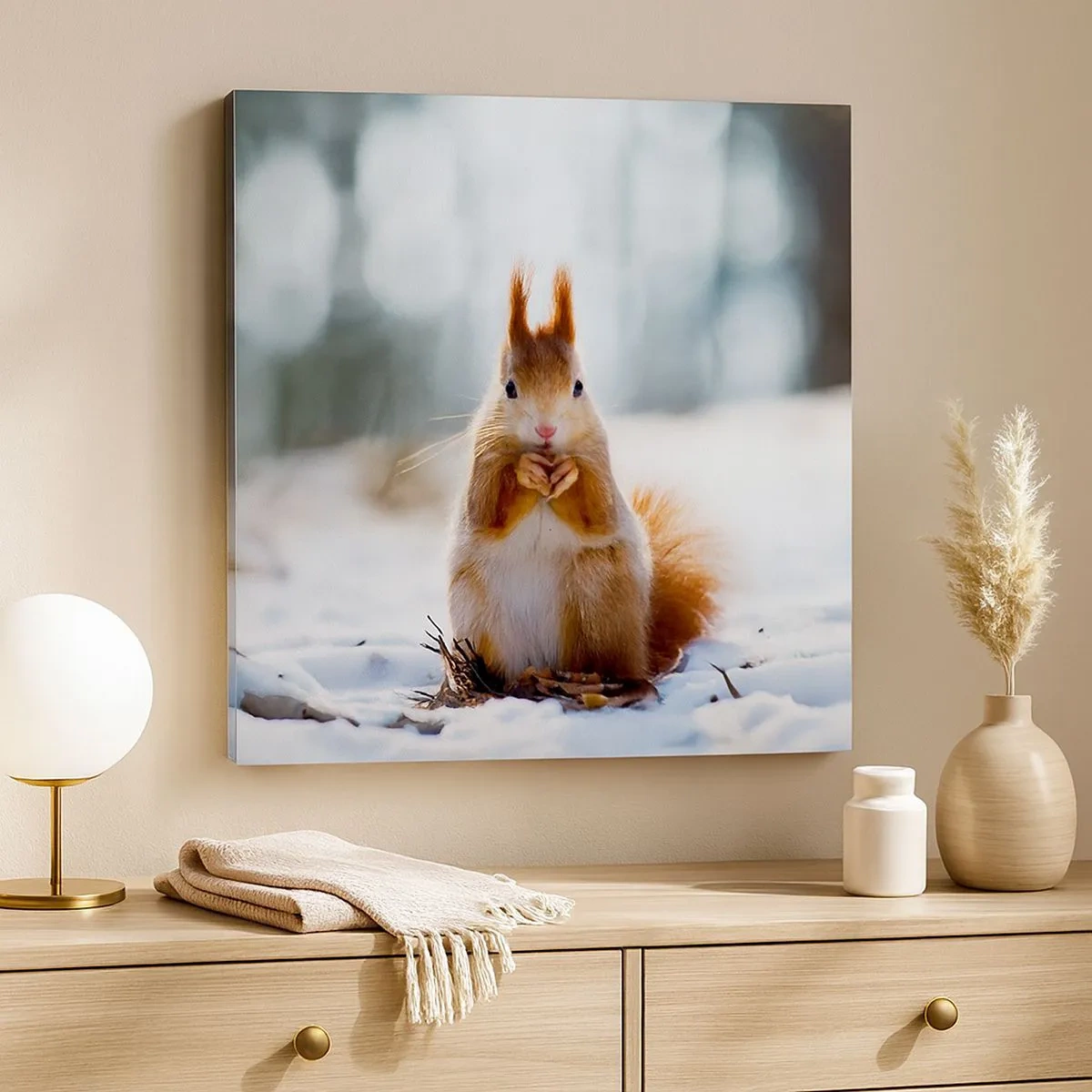 Obraz na płótnie - I co tak patrzysz? - 30x30 cm