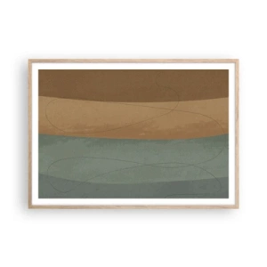 Plakat w ramie jasny dąb - Kompozycja horyzontalna - 100x70 cm