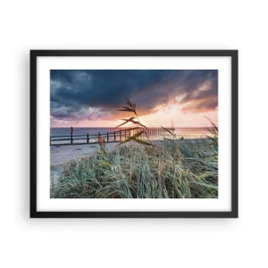 Plakat w czarnej ramie - Nie przemija z wiatrem - 50x40 cm