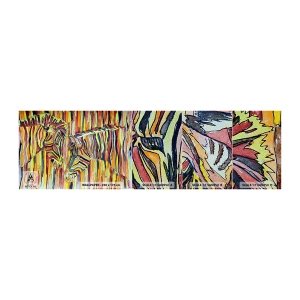 Fototapeta Próbka Premium Sand - A więc ty też… - Abstrakcja, Zebra, Sztuka - 100x30 cm