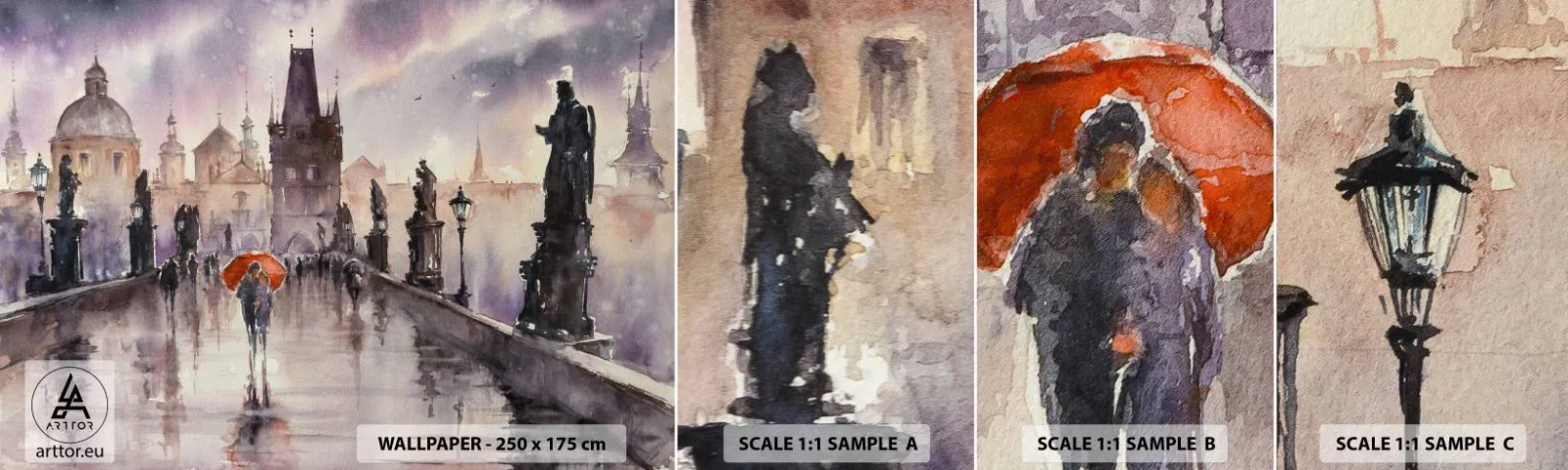 Fototapeta Próbka Samoprzylepna Deluxe Sticker - Ludzie się nie zmieniają - Most, Pejzaż, Klasyczny - 100x30 cm