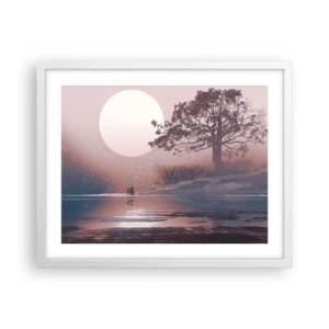 Plakat w białej ramie - Nocne dziwy - 50x40 cm