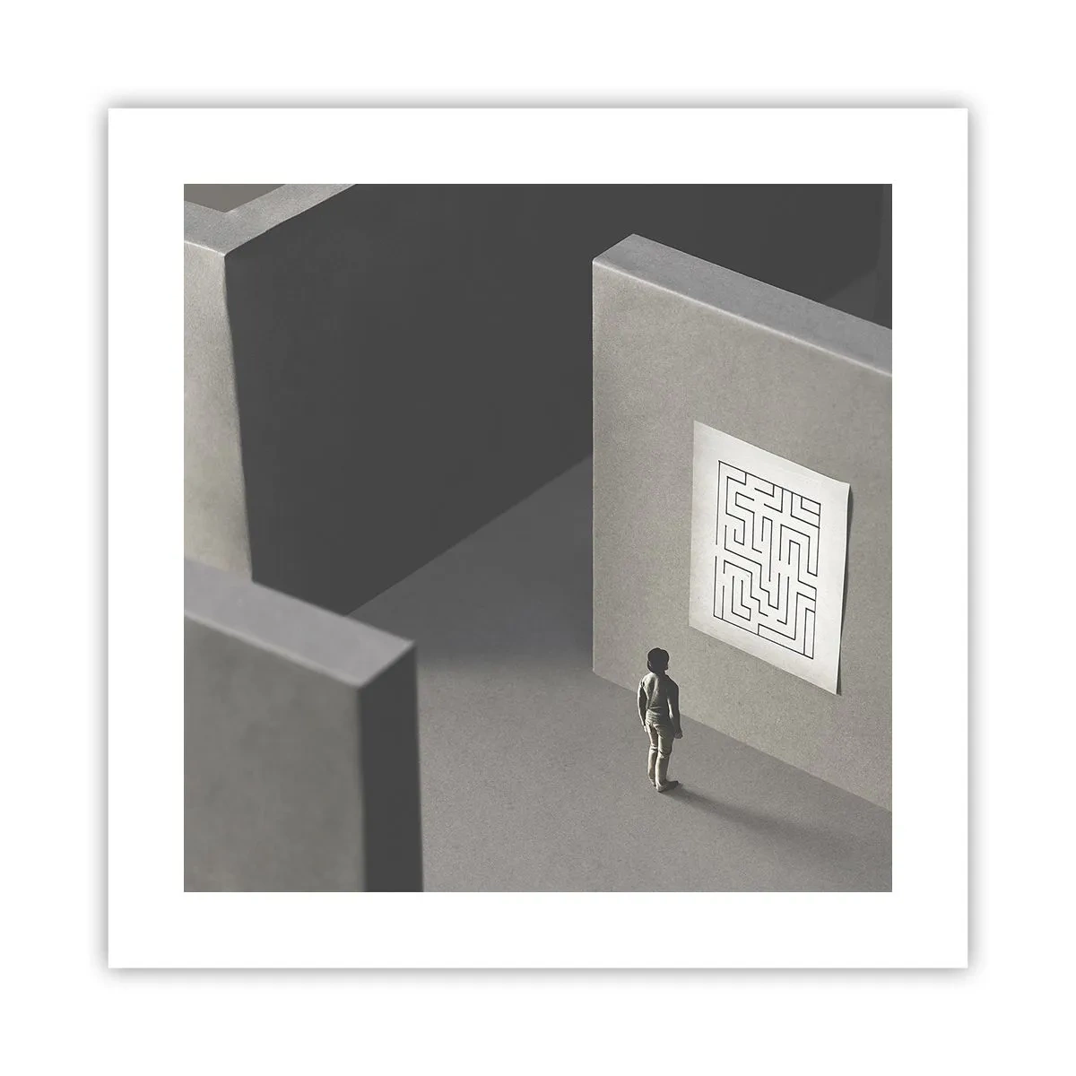 Plakat - Ale gdzie jestem? - 40x40 cm