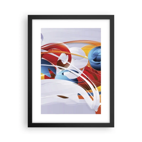 Plakat w czarnej ramie - Taniec żywiołów - 30x40 cm
