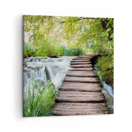 Obraz na płótnie - Wcale nie cicha woda - 50x50 cm