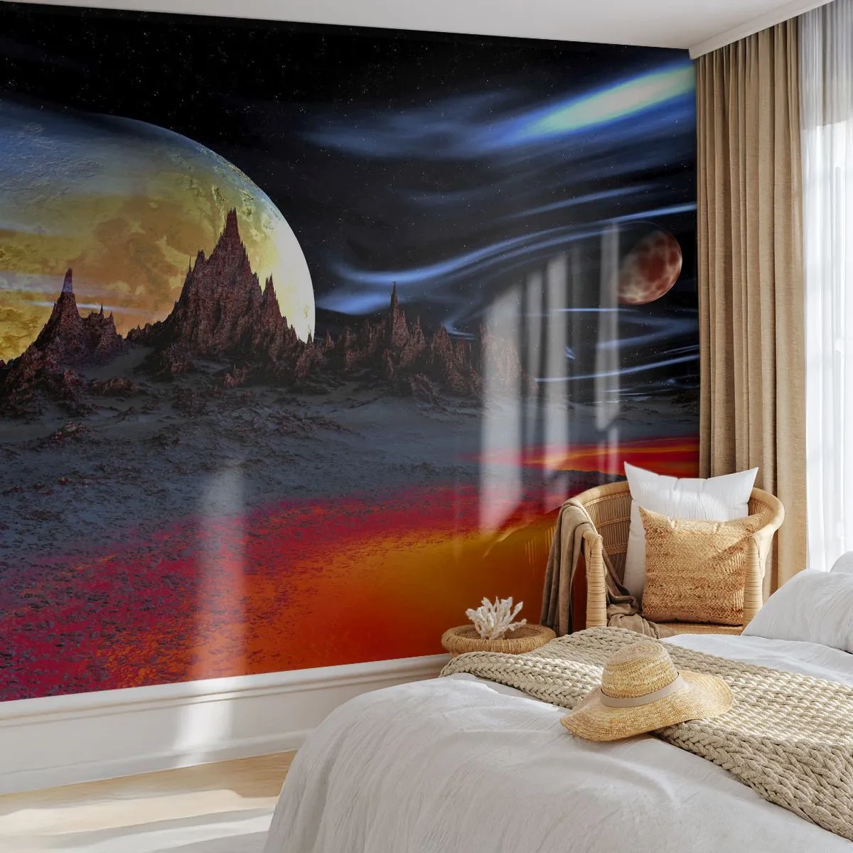 Fototapeta Standard Eco - Nieznany świat - Abstrakcja, Kosmos, 3D - 200x140 cm