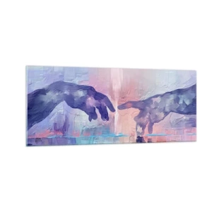 Obraz na szkle - Boska iskra życia - 100x40 cm