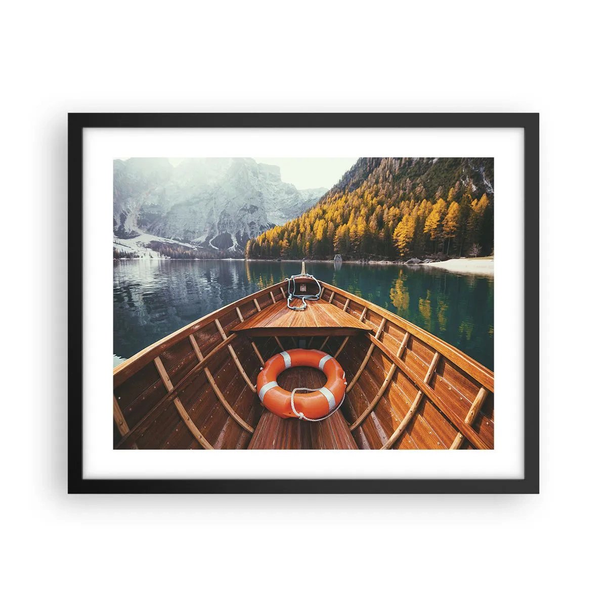 Plakat w czarnej ramie - Górska wycieczka - 50x40 cm