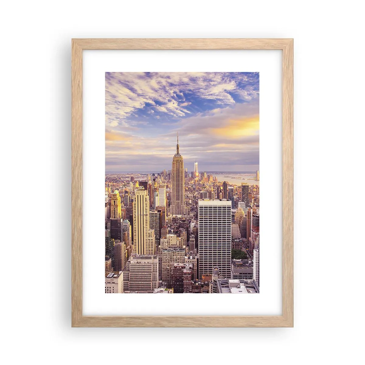 Plakat w ramie jasny dąb - Sięgnąć samych chmur - 30x40 cm