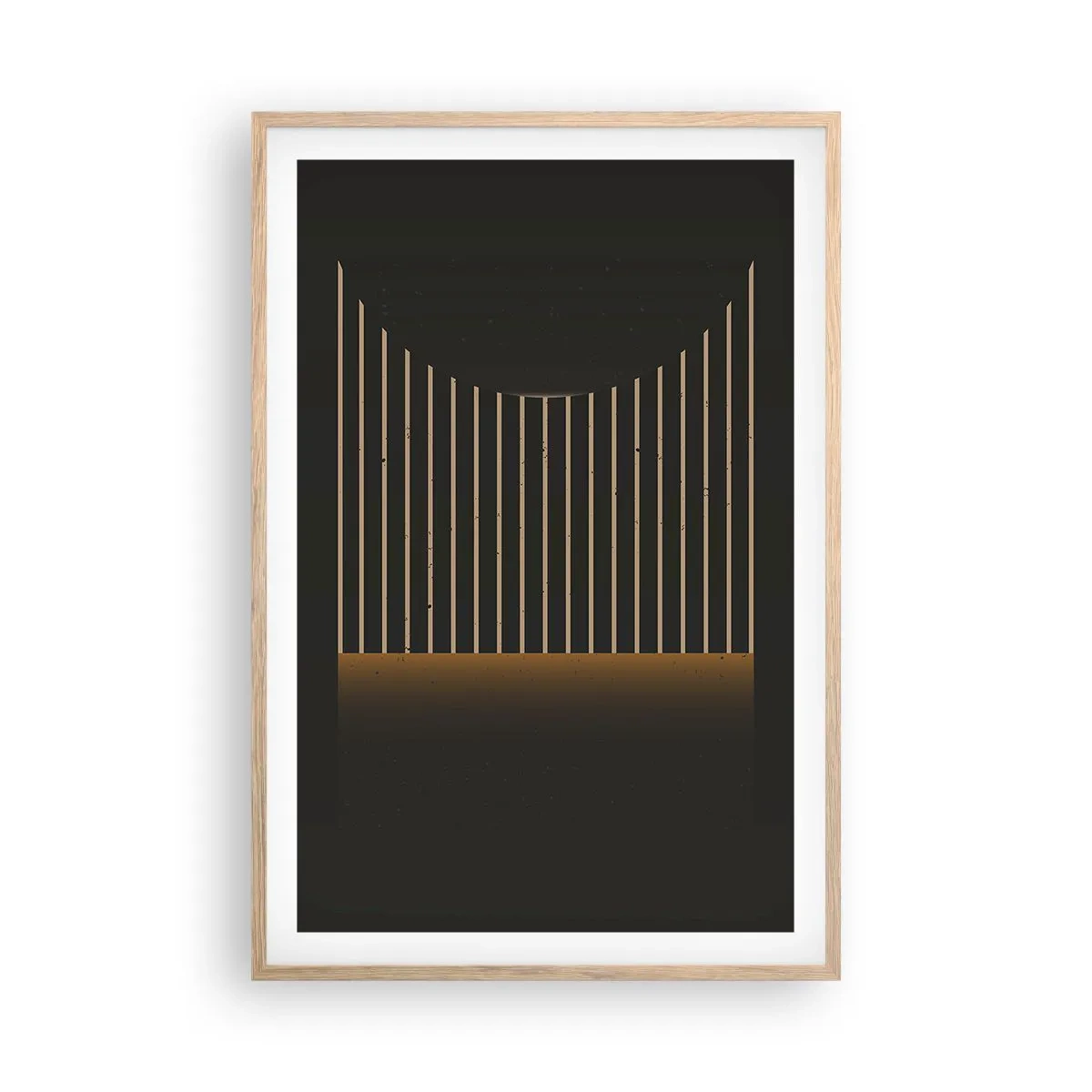 Plakat w ramie jasny dąb - Zbadać ciemność - 61x91 cm