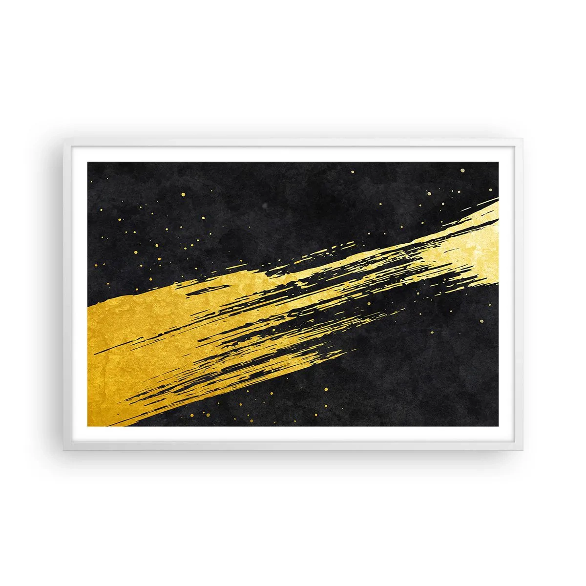 Plakat w białej ramie - Skok w nadprzestrzeń - 91x61 cm