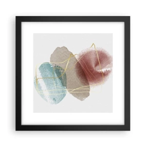 Plakat w czarnej ramie - Korale przestrzeni - 30x30 cm