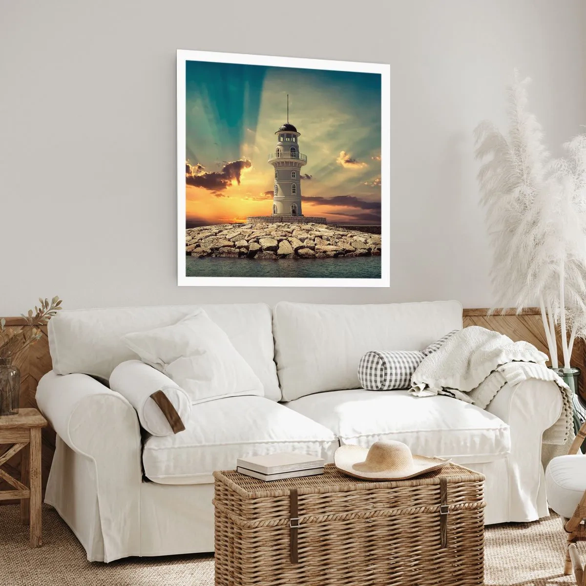 Plakat - Światło - Dobro - Piękno - 50x50 cm