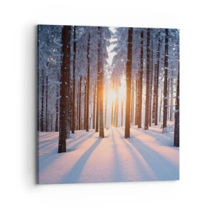 Obraz na płótnie - Wyraźnie czarno na białym - 70x70 cm