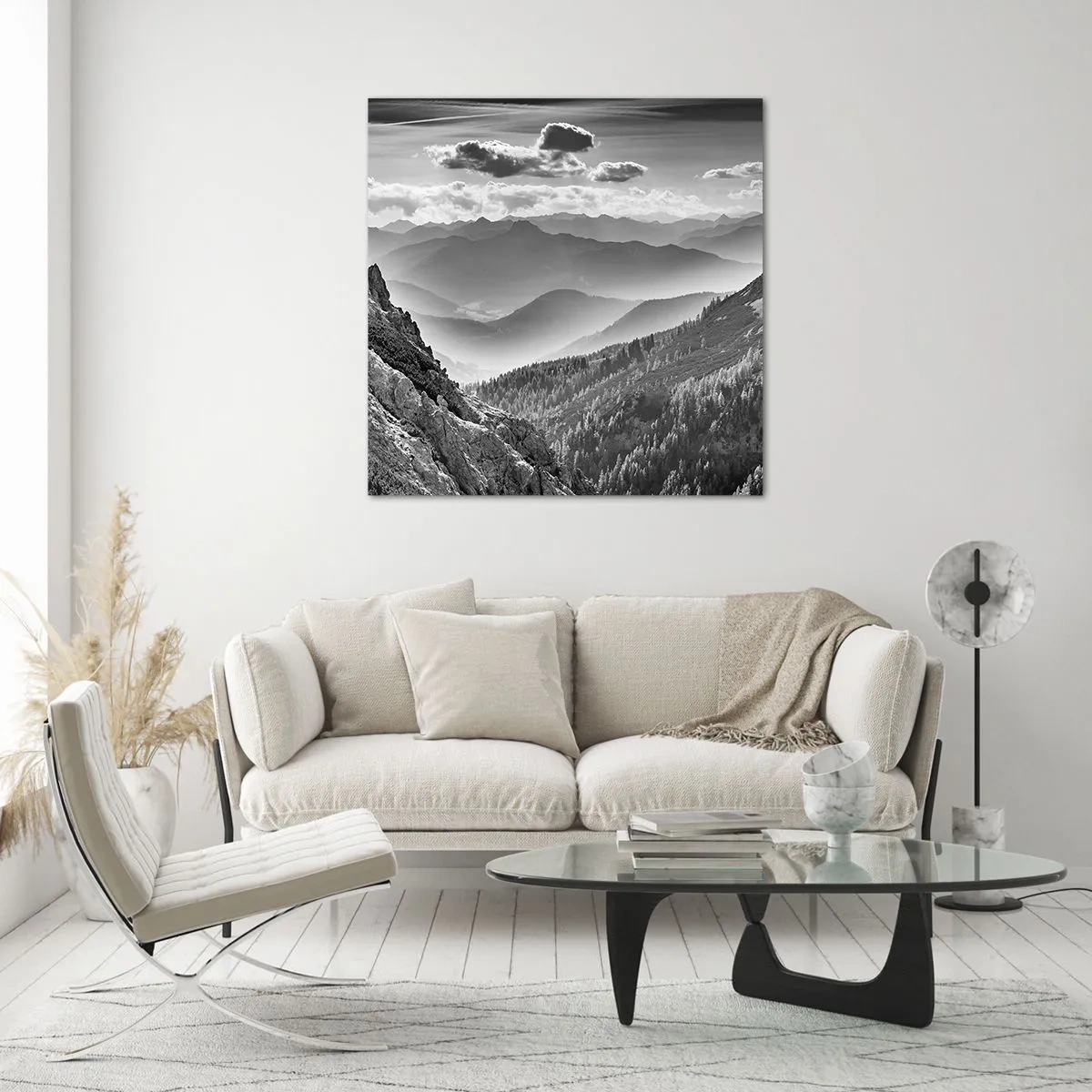 Obraz na szkle - Aż po horyzont - 60x60 cm