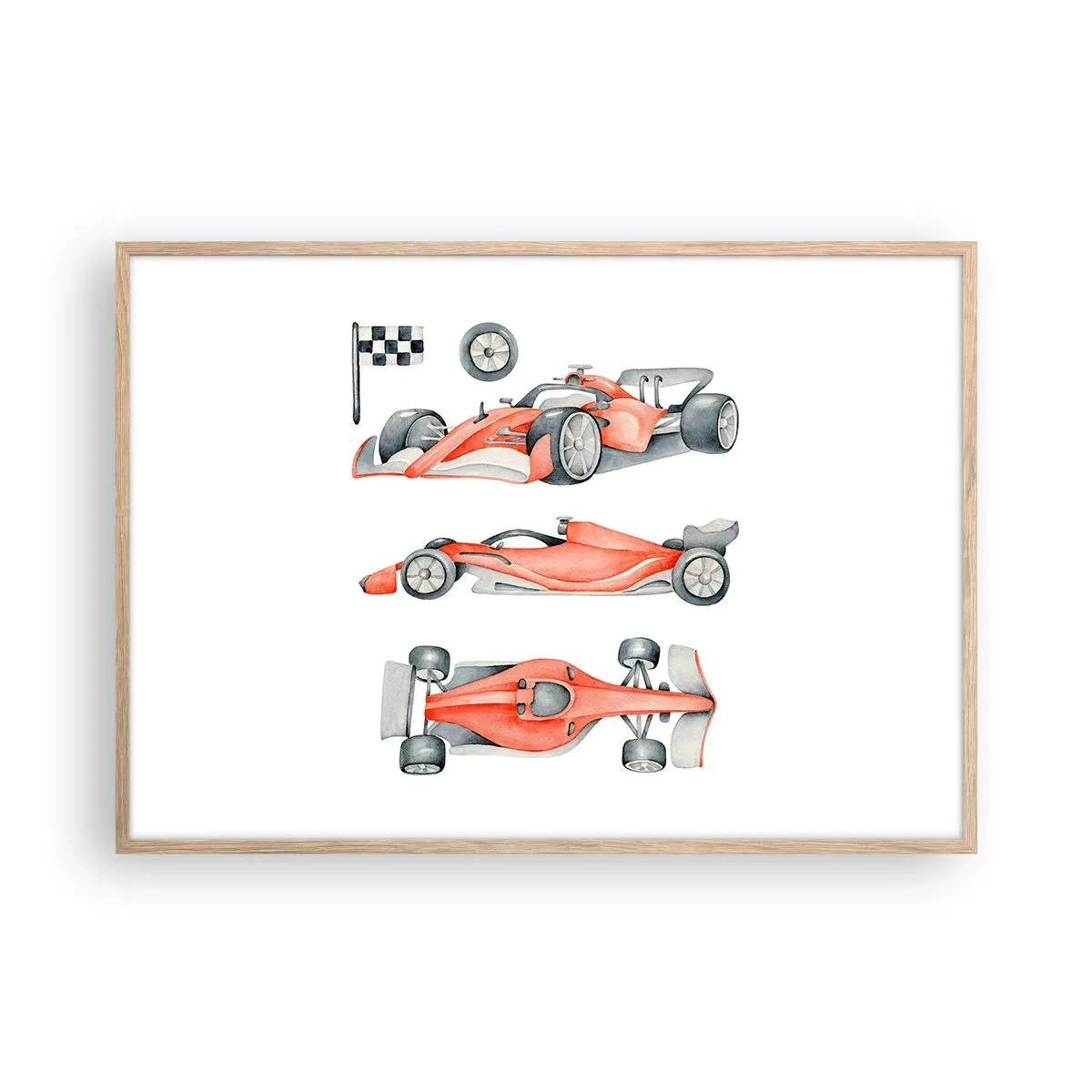 Plakat w ramie jasny dąb - Doścignąć marzenie - 100x70 cm