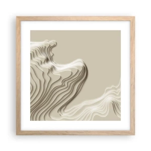 Plakat w ramie jasny dąb - Topografia sztuki - 40x40 cm