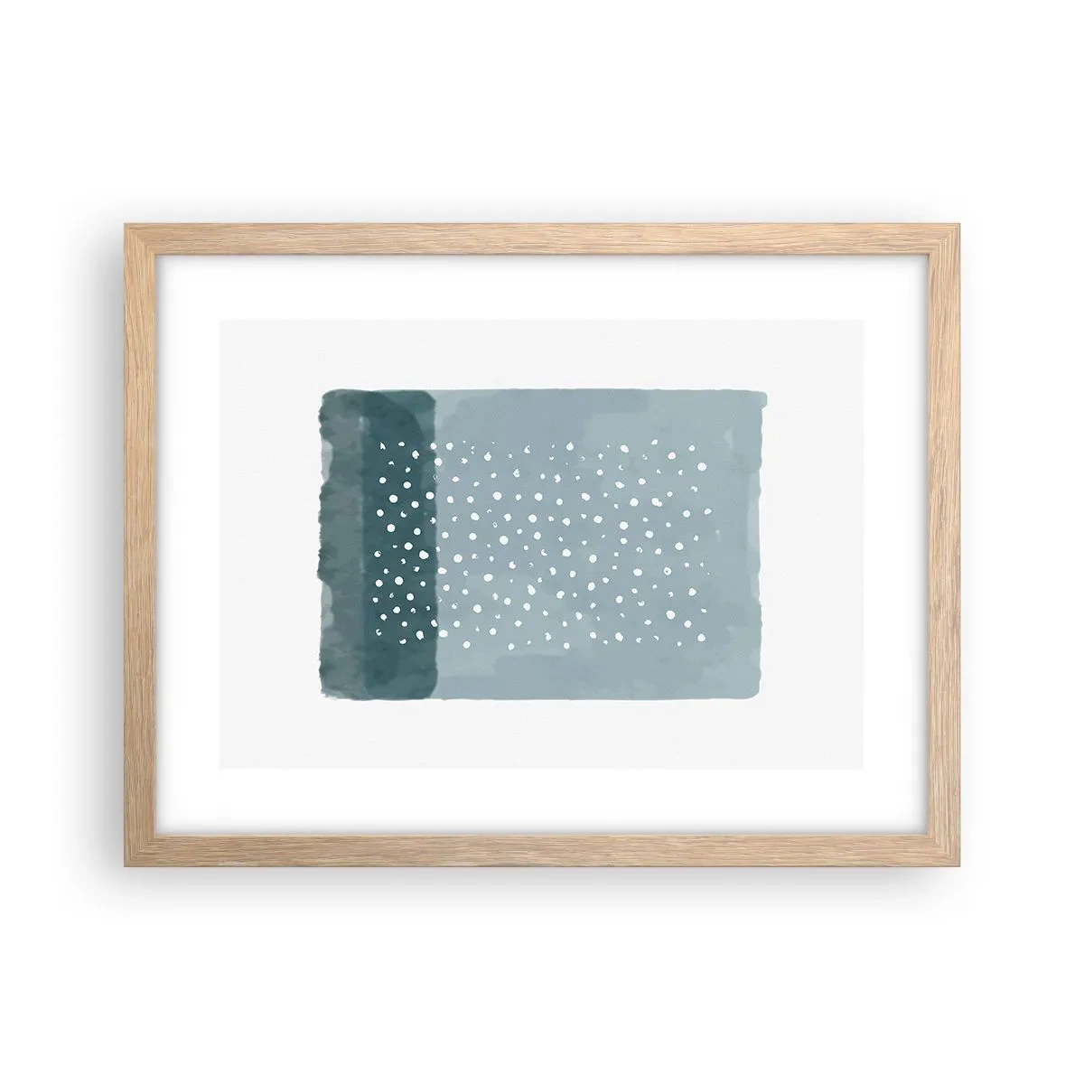 Plakat w ramie jasny dąb - Wyrosłe na błękicie - 40x30 cm