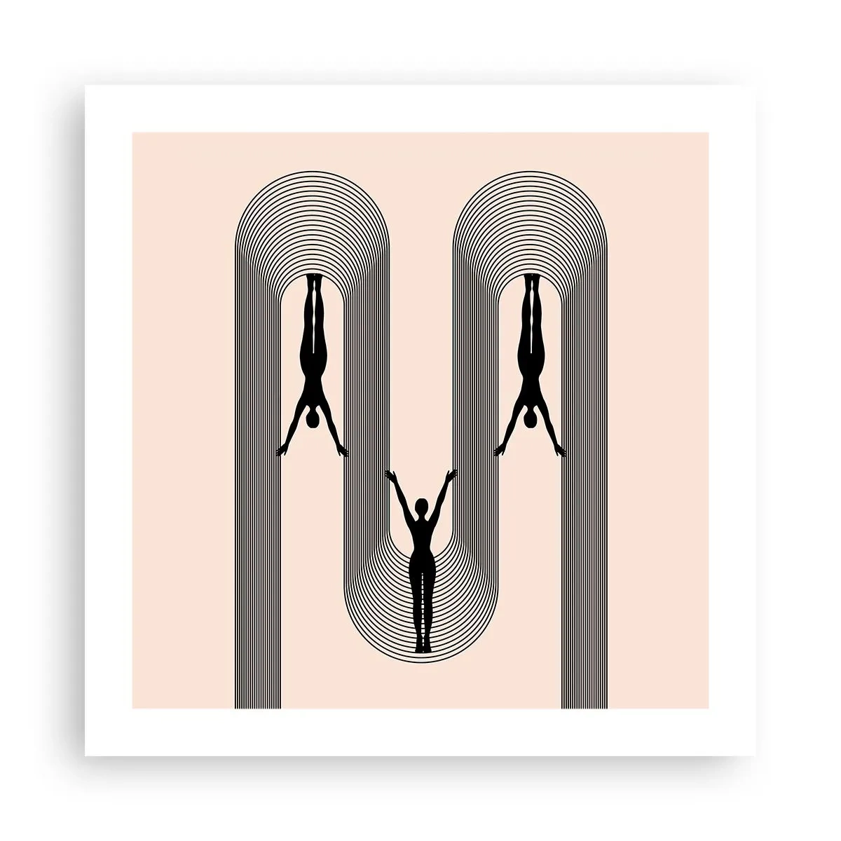 Plakat - Do góry nogami - 50x50 cm