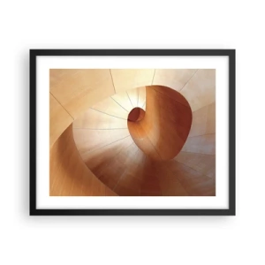 Plakat w czarnej ramie - Architektoniczna serpentyna - 50x40 cm