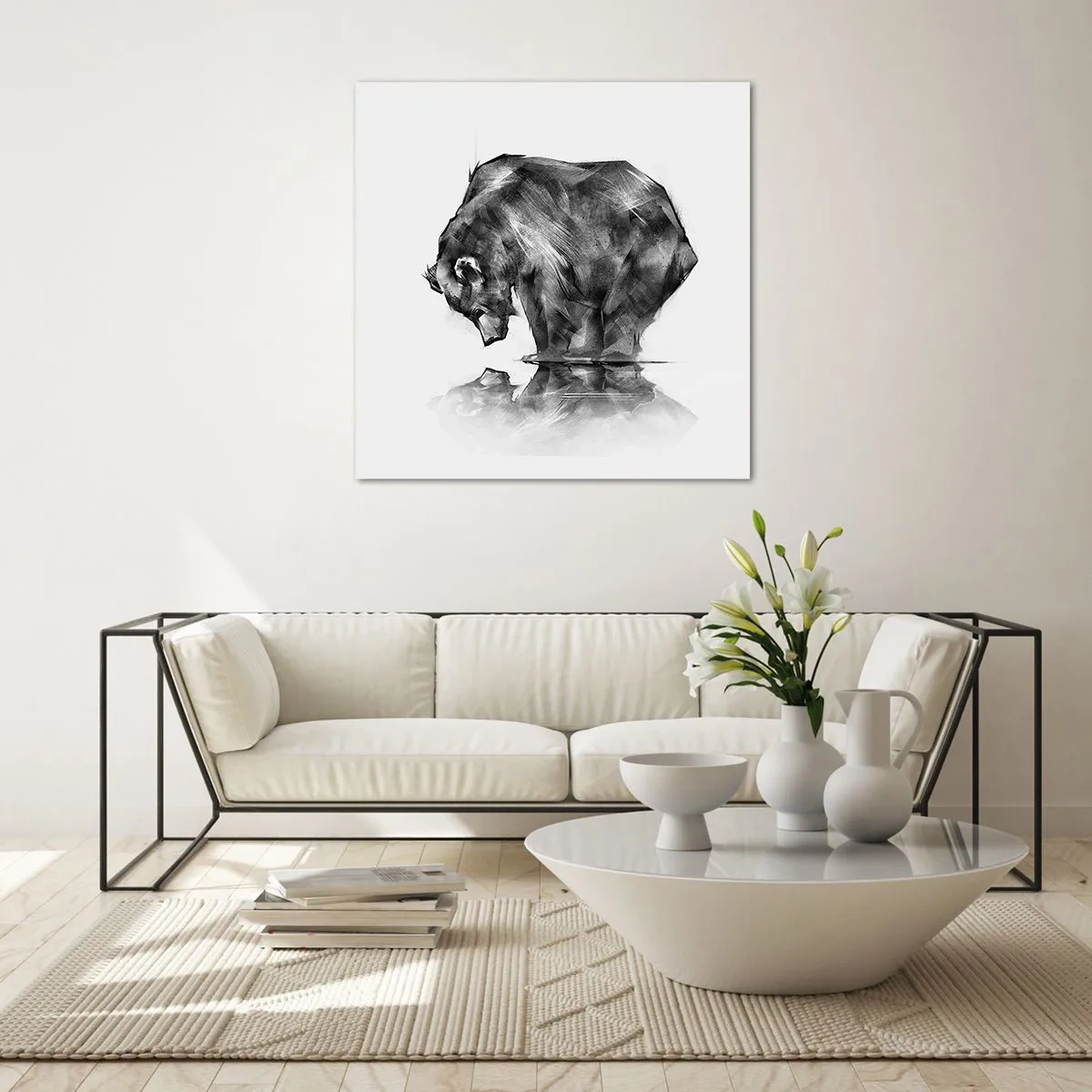 Obraz na szkle - Miło zobaczyć się z kimś bliskim - 70x70 cm