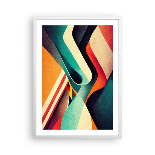 Plakat w białej ramie - Kompozycja intensywna - 50x70 cm