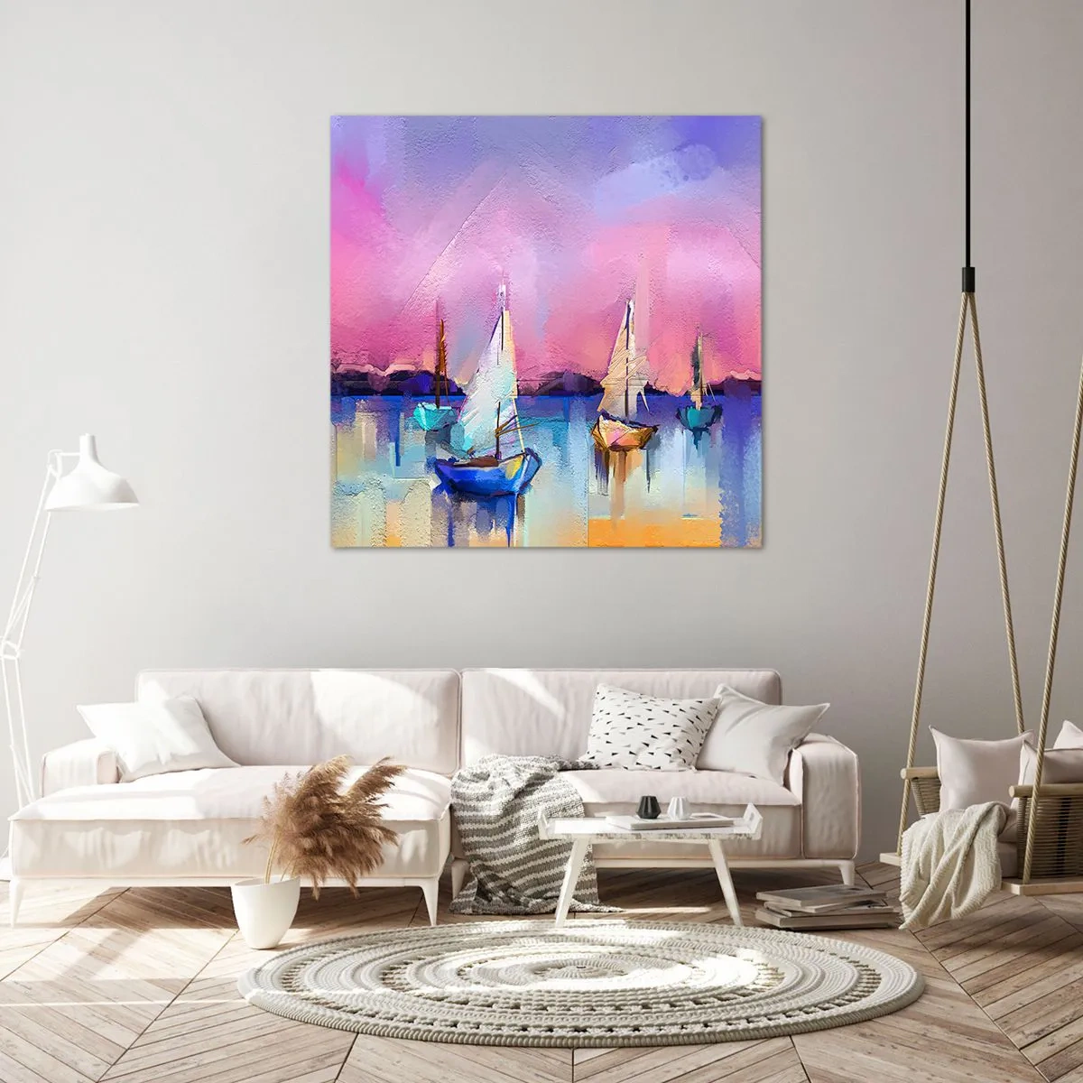 Obraz na płótnie - Kierunek: szerokie wody - 50x50 cm