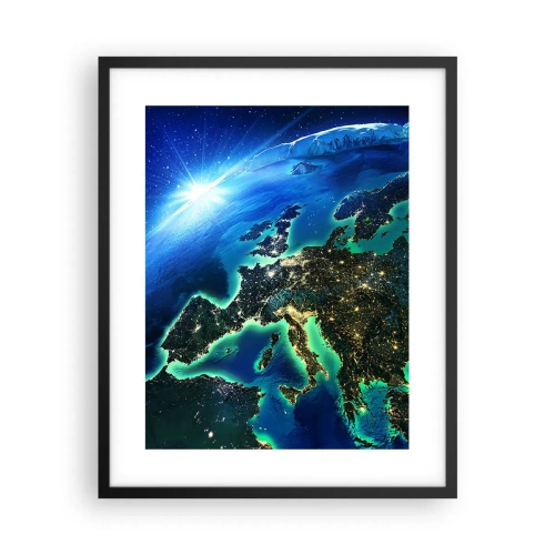 Plakat w czarnej ramie - Roziskrzona Europa - 40x50 cm