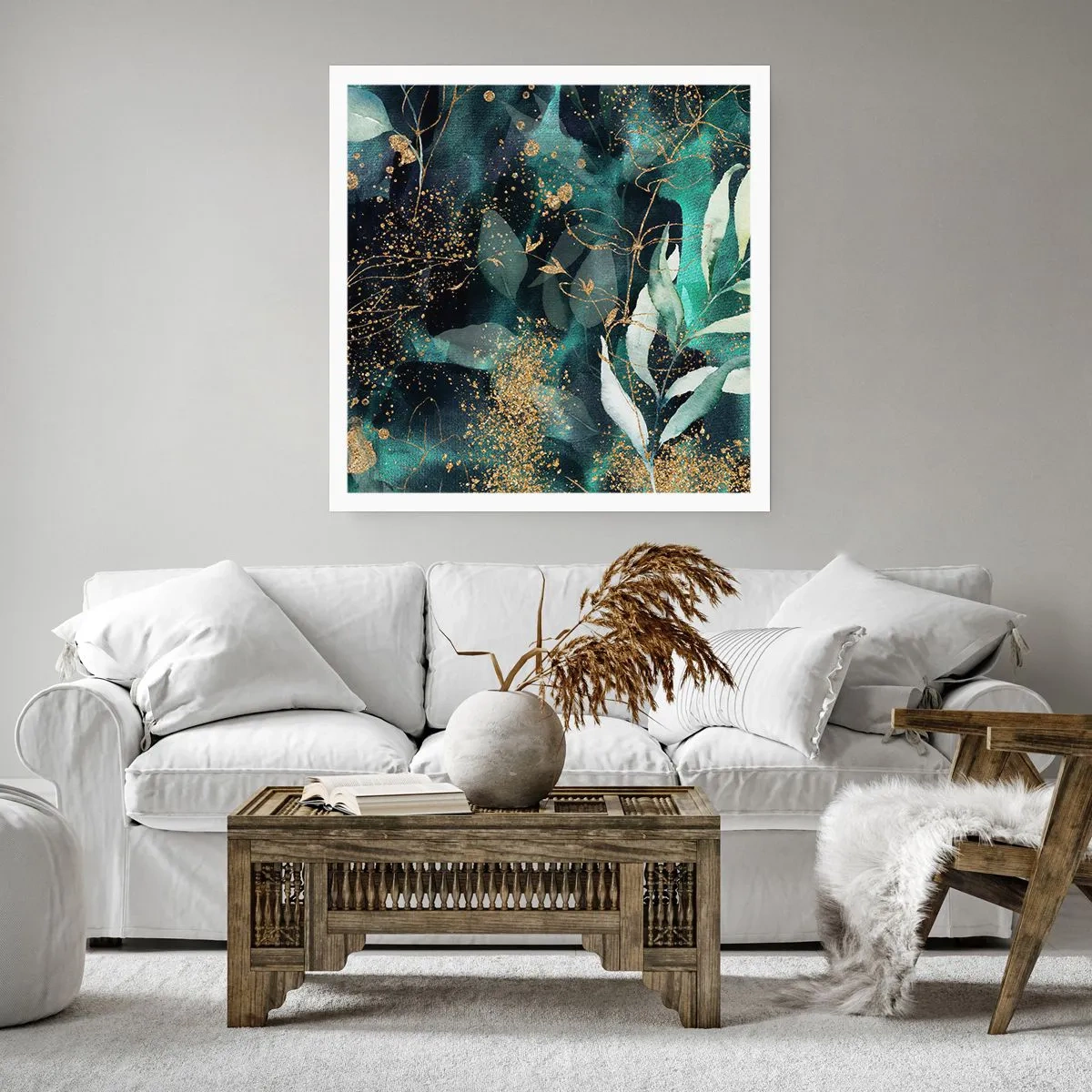 Plakat - Zaczarowany ogród - 50x50 cm