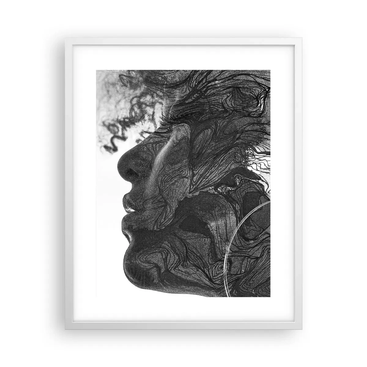 Plakat w białej ramie - Zaplątana w marzeniach - 40x50 cm