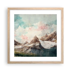 Plakat w ramie jasny dąb - Skalne ostrza - 40x40 cm