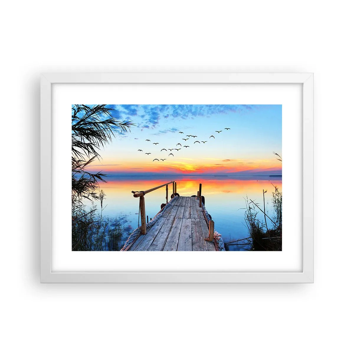 Plakat w białej ramie - Pora wracać… - 40x30 cm