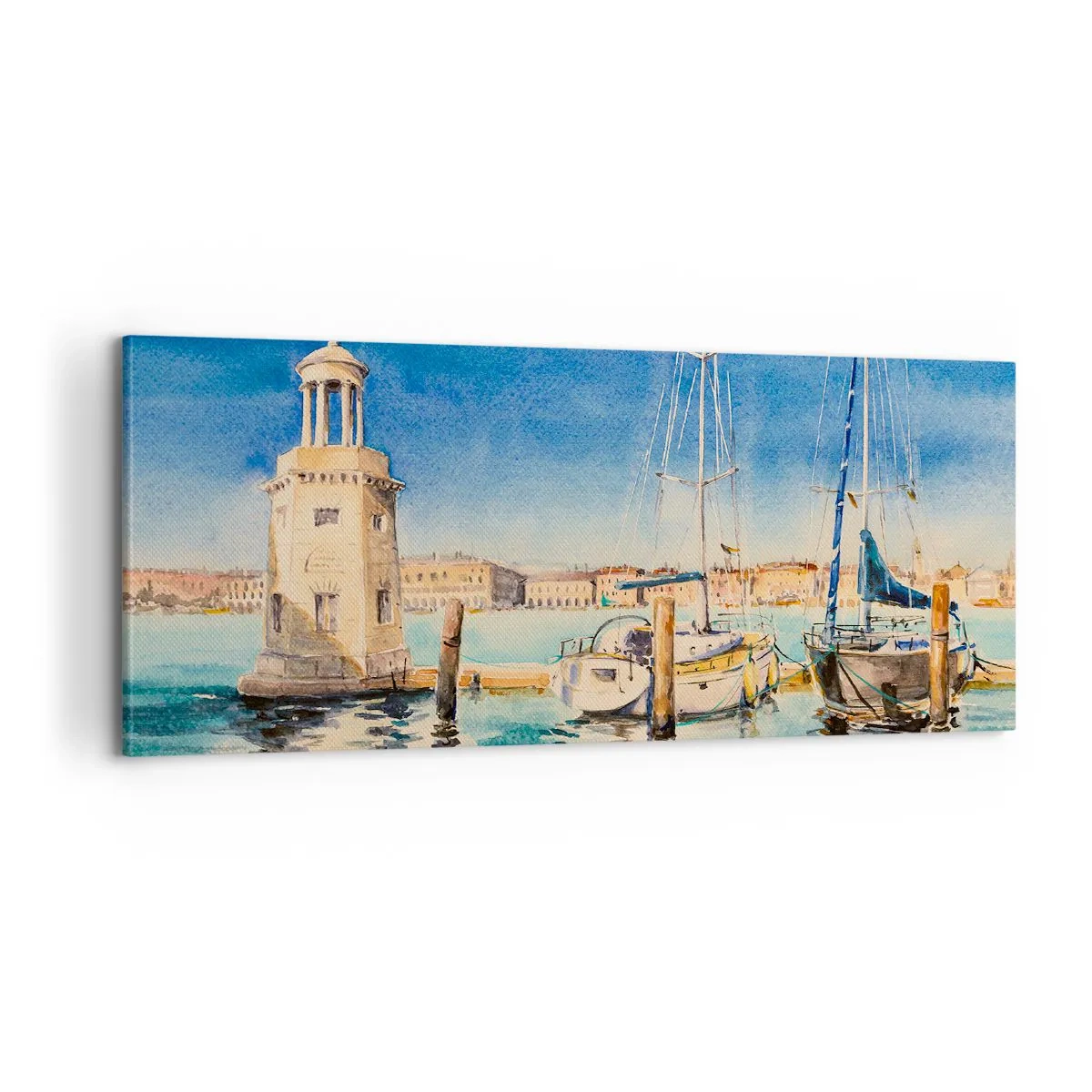 Obraz na płótnie - Słoneczna laguna - 100x40 cm
