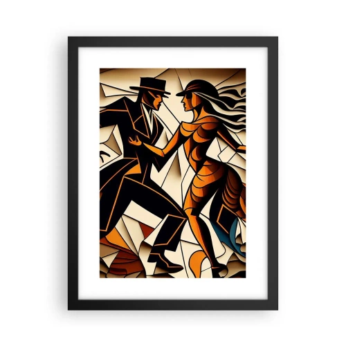 Plakat w czarnej ramie - Taniec pasji i namiętności - 30x40 cm