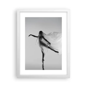 Plakat w białej ramie - Lekkość i wdzięk - 30x40 cm