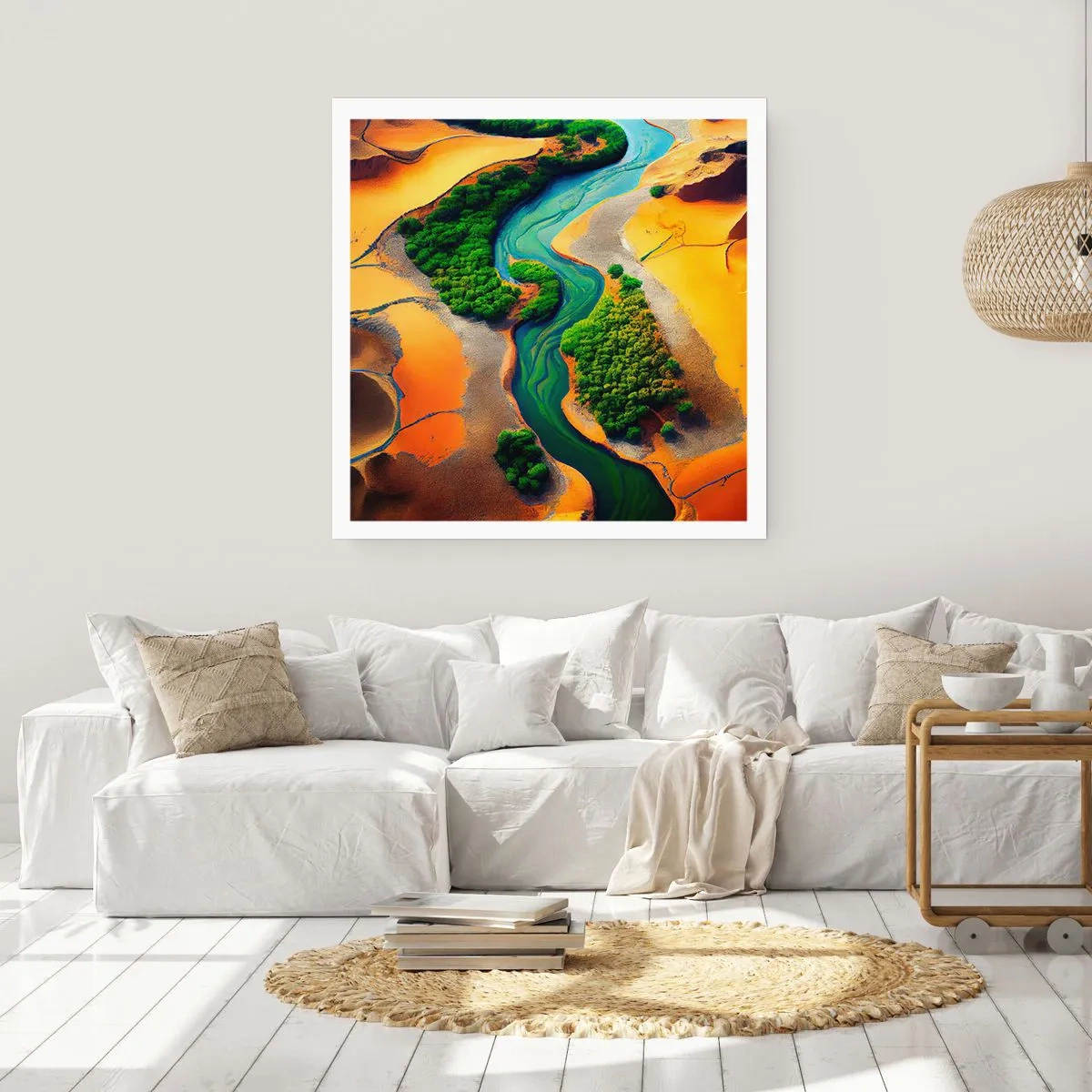 Plakat - Życiodajna rzeka - 50x50 cm