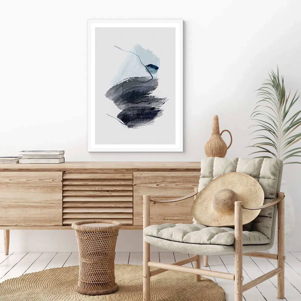 Plakat w białej ramie - Intensywność i ruch - 30x40 cm