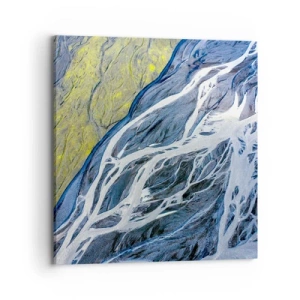 Obraz na płótnie - Naskalne malowidła natury - 70x70 cm