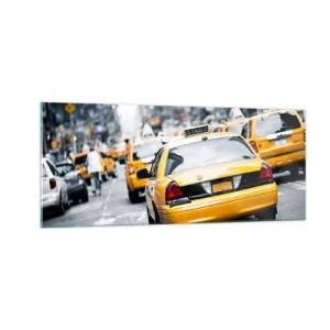 Obraz na szkle - Tylko w tym mieście - 100x40 cm