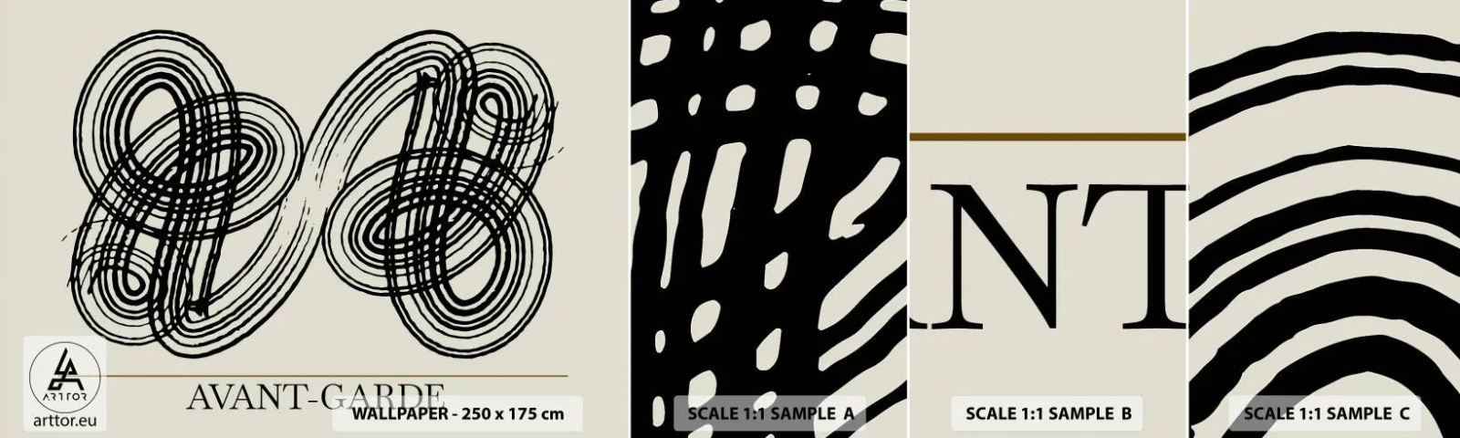 Fototapeta Próbka Standard Eco - Wyszło spontanicznie - Minimalizm, Skandynawski, Napis - 100x30 cm