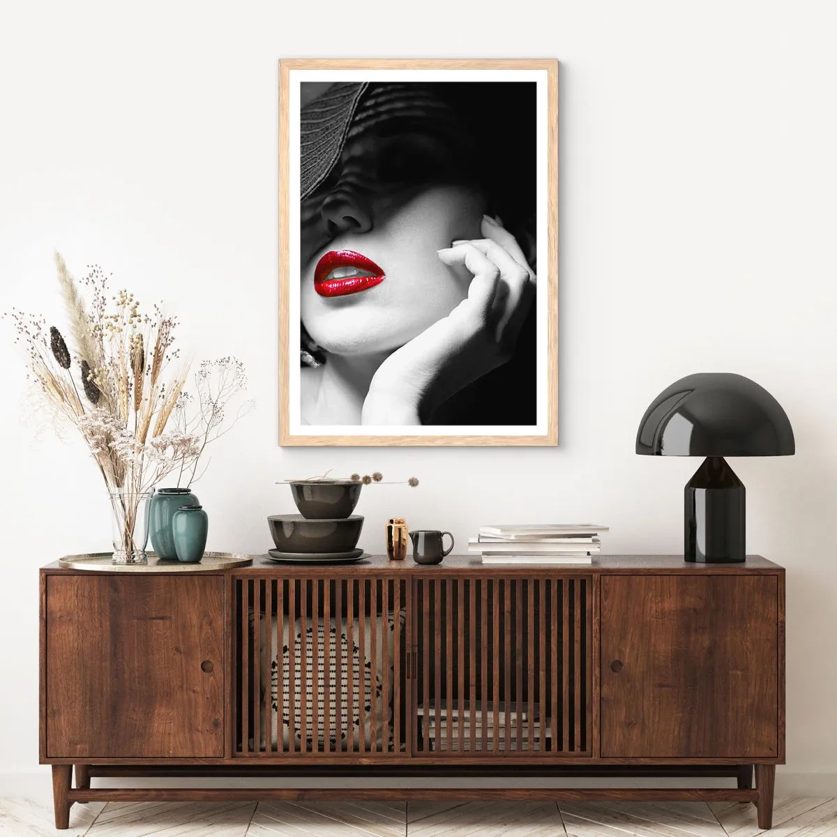 Plakat w ramie jasny dąb - Studium w szkarłacie - 40x50 cm